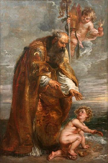 Peter Paul Rubens St Augustine Norge oil painting art